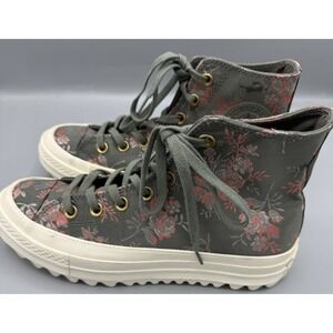 Converse Chuck Taylor All Star Lift Ripple High Floral Sneakers Women Size 7